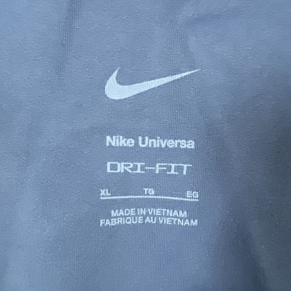 Nike Dri Fit Leggings Womens XL Blue Swoosh Logo Elastic Waist Gym Performance - Picture 7 of 9
